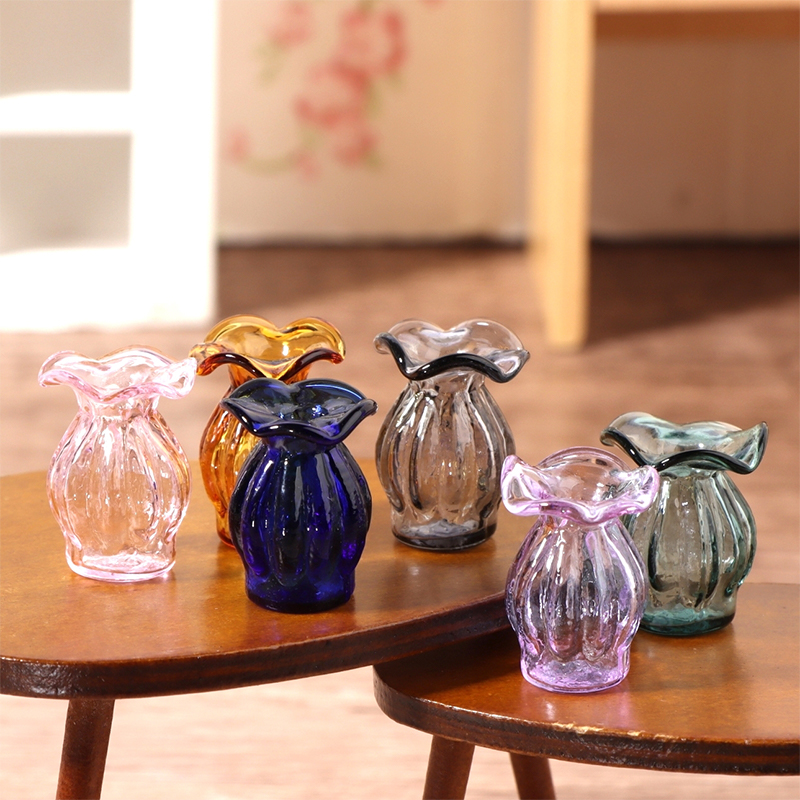 إناء زجاجي مصغر لبيت الدمية ،  - مراجعة Florist Supply Vases وسعره